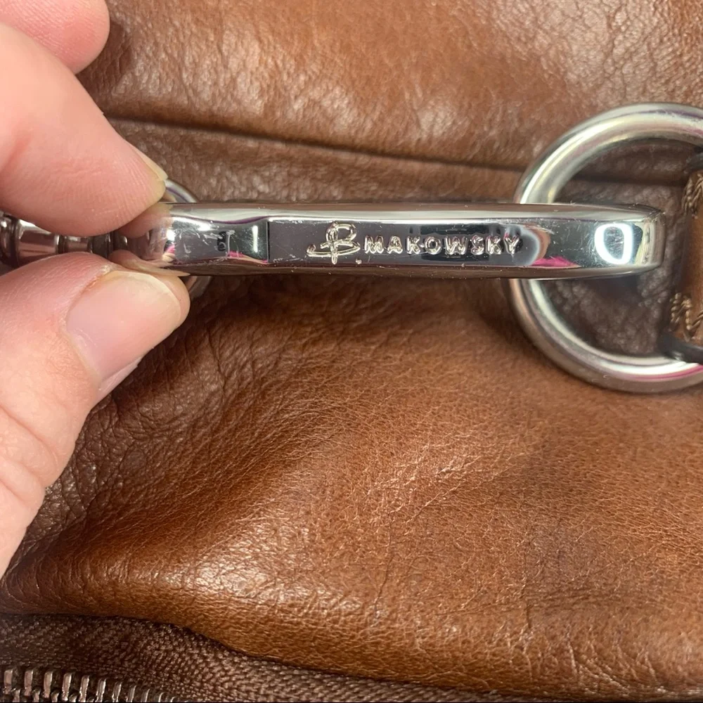 B. Makowsky Brown Super Soft Leather Some Wear - Picture 10 of 12